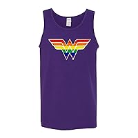 Wonder Woman Rainbow LGBT Pride Mens Tank Top