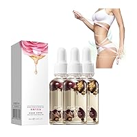 Lymphology Complex Body Oil, Lymphatic Drainage Massage Oil, Body Oil Anti Cellulite Massage Oil, Rose Stem Flower Oil, Cellulite Reduction and Sagging Skin Tightening for All Skin Type (3Pcs)