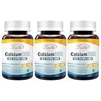 Calcium 800 mg, Complete Bone Formula. Calcium Citrate with Vitamin D3 & K2, Magnesium, Zinc, Copper, Manganese, Vegan Calcium Supplement for Bone Health, 120 Tablets (Pack of 3)