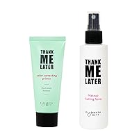 Elizabeth Mott - Thank Me Later Color Correcting Face Primer (30g) and Thank Me Later Face Makeup Setting Spray (95ml) - Cruelty Free - (2-Pack Bundle)