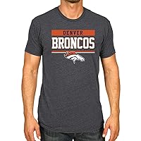 Team Fan Apparel NFL Adult Team Block Tagless T-Shirt - Cotton Blend - Charcoal - Perfect for Game Day - Comfort and Style