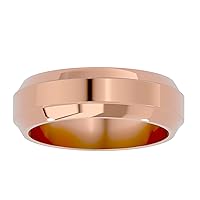 Certified 14K Wedding Band Ring With White/Yellow/Rose Gold Metal For Women, Girl & Ladies (Gold Weight: 10.00)
