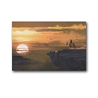 LONGYOU Landscape Poster Photography 4k Landscape from Red Dead Redemption Home Decor Poster Wall Art Hanging Picture Print Bedroom Decorative Painting Posters Room Aesthetic 12×18inch(30×45cm)