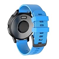 Replacement Silicone Official Strap for Samsung Galaxy Watch4 Classic 46 42mm/Watch 4 44 40mm Sport Band Wristband Bracelet Belt (Color : Sky Blue 1, Size : 20mm)