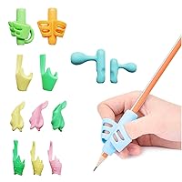 Silicone Pencil Grips for Kids Handwriting for Preschool,Pack of 13,Ergonomic Writing Aid Grip Trainer Posture Correction Finger Grip for children, Adults, Students Special Needs