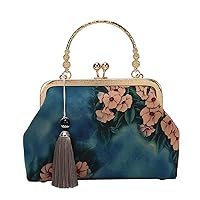 Cheongsam bag women elegant vintage clip handbag classic antique small bag hand carrying mother bag