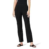 Women's Ponte Pull-On Mid Rise Ankle Length Kick Flare Pants