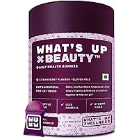 Wellness Biotin Gummies for Hair Growth, Beauty Skin & Hair Gummies for Bright Skin & Strong Nails, Vitamin A to E, Folic Acid, Zinc, Aloe Vera for Men & Women, 30 Days Pack (30 Gummies)