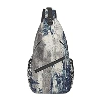 Music Note Print Cross Chest Bag Diagonally,Sling Backpack Fashion Travel Hiking Crossbody Shoulder Bag For Men Women