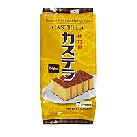 Japanese Style Pre-Sliced Baked Sponge Pound Cake 9.8oz, 7 Pieces (Original)