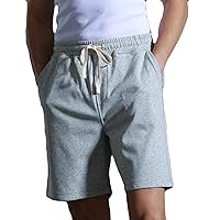 Mens Running Shorts 4.5 inch Training Workout Gym Shorts Cotton Casual Sweat Shorts Basic Sweatpant with Pockets