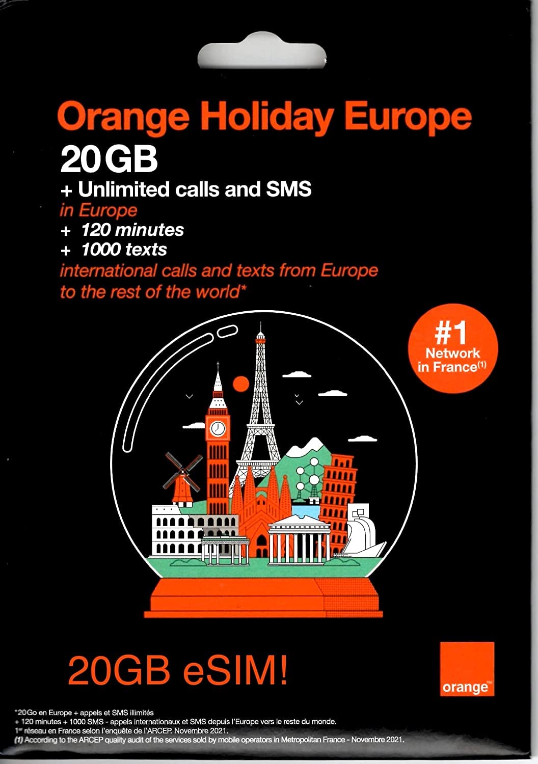 Orange 20GB 14 Days eSIM for Europe