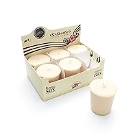 Apple Harvest Soy Votive Candles - Scented with Natural Fragrance Oils - 6 Beige Natural Votive Candle Refills - Bakery & Food Collection