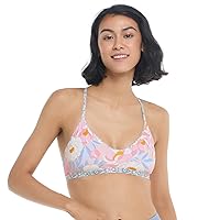 Body Glove Women's Standard Ruth Fixed Triangle Bikini Top Swimsuit with Adjustable Tie Back Detail