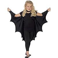 Smiffys Unisex Vampire Bat Costume, Wings, Black, One Size, 44414