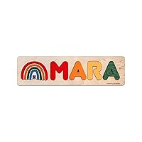 Personalized Baby Puzzle with Custom Name Sign Wooden Montessori Game Learning Words Toys 1st Birthday Gift idea Baby Shower