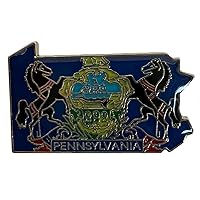 Wholesale Pack of 50 Pennsylvania State Map Motorcycle Hat Cap Lapel Pin