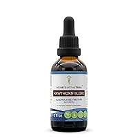 Secrets of the Tribe Hawthorn Blend Tincture Alcohol-Free Extract, Hawthorn (Crataegus spp.) Dried Leaf, Flower, Berry Tincture Supplement 2 oz