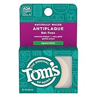 Tom's of Maine Floss Flat-Anti Plaque Spearmint 32 yd String