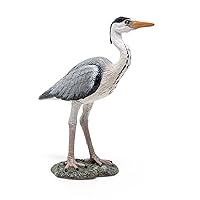 Papo -Hand-Painted - Figurine -Wild Animal Kingdom -Grey Heron -50274 -Collectible - for Children - Suitable for Boys and Girls- from 3 Years Old