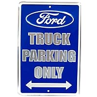 Ford Truck Parking Only Metallic Blue