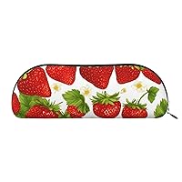 Strawberry Print Cosmetic Bags For Women,Receive Bag Makeup Bag Travel Storage Bag Toiletry Bags Pencil Case
