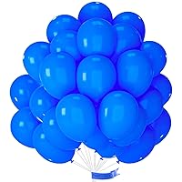 PartyWoo Persian Blue Balloons, 100 pcs 10 Inch Dark Blue Balloons, Blue Balloons for Balloon Garland Balloon Arch as Birthday Party Decorations, Wedding Decorations, Baby Shower Decorations, Blue-Y59