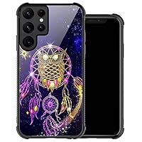 ZHEGAILIAN Samsung Galaxy S23 Case,Purple Owl Dream Catcher Cases for Women Girls,Corners Shockproof Dropproof Design Case Compatible with 6.1-inch Purple