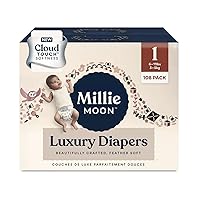 Diapers Sizes 1-6 Luxury Diapers COUCHES DE Luxe (Choose Size) (Size 1-108 Diapers (6lbs-11lbs))