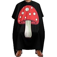 Red Mushroom Barber Cape Adult Haircut Cape Hairdressing Apron for Home Salon Barbershop