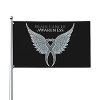 Brain Cancer Awareness Flag 3x5 Ft Double Side Outdoor Farmhouse Yard Sign Garden Decorative Flag With Brass Grommets