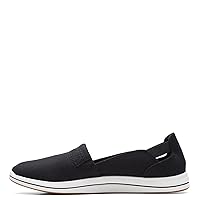Clarks mens Airabell Mid Loafer, Black Canvas, 12 US