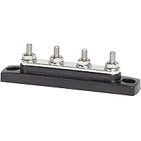 Blue Sea Systems 2305 100 Amp Mini BusBar with 4 studs, Without Cover