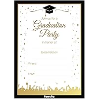 2024 Graduation Party Invitations with Envelopes (30 Pack) - Grad Celebration Announcement Cards for High School or College