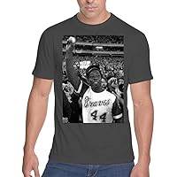Middle of the Road Hank Aaron - Men's Soft & Comfortable T-Shirt SFI #G340558