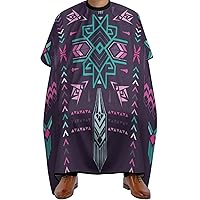Vintage Aztec Hair Cutting Cape for Adult Professional Barber Cape Waterproof Haircut Apron Hairdressing Accessories