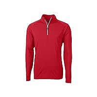 Cutter & Buck Long Sleeve Adapt Eco Knit Stretch Recycled Mens Big and Tall Quarter Zip Pullover