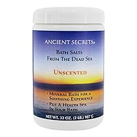 ANCIENT SECRETS Unscented 2 lb Dead Sea Aromatherapy Bath Salts