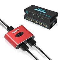 HDMI 1.4v Switch 5 in 1 Out +HDMI 2.0 Bi-Directional Switch 2 in 1 Out hdmi Splitter 1 in 2 Out (Only one Monitor Will Display at a time)