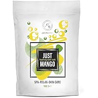 Foaming Bath Sea Salt Mango 35 Oz (1000g) - Bubble Bath Salts with Almond & Grape Seed Essential Oil & Mango Fruit Extract for Bath Soak - Relaxing Bath - Relaxation - Aromatherapy Bath Salts