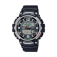 Casio Men's Fishing Gear 10 Year Battery Black Resin Watch WSC-1250H-1AVCF