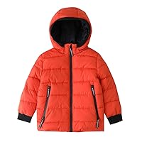 Hiheart Boys Girls Thick Padded Winter Coat Warm Hooded Jacket