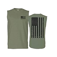 Vintage American Flag United States of America Military Army Marine us Navy USA Men's Muscle Tank Sleeveles t Shirt
