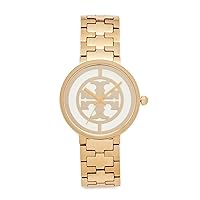 Tory Burch Women's The Reva Watch, Gold/Ivory, One Size