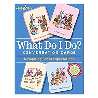 eeBoo: What Do I Do? Conversation Flashcards, Helps Develop Empathy Through Illustrations of Social Situations That Show Complex Emotions, Valuable Communication Skills Formed, for Ages 3 and up