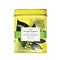 The Secret Garden Organic Lemon Ginger Green Tea, 50 tea bags