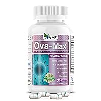 America Medic & Science OVA-Max Prenatal Vitamins for Women (120 Capsules) Boosts Fertility and Ovulation | Pregnancy Aid and Female Preconception Supplements with CoQ10, Folic Acid, and Myo-Inositol