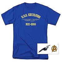 Star Trek III: The Search for Spock U.S.S. Excelsior Athletic T Shirt & Stickers