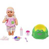 Dream Collection, New Born Baby Doll Care Set with Training Potty - Lifelike Baby Doll and Accessories for Realistic Pretend Play, Hard Body - 16”