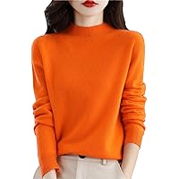 Women 100% Merino Wool Knitted Sweater Turtleneck Long Sleeve Pullovers Autumn Winter Warm Cashmere Jumper Tops